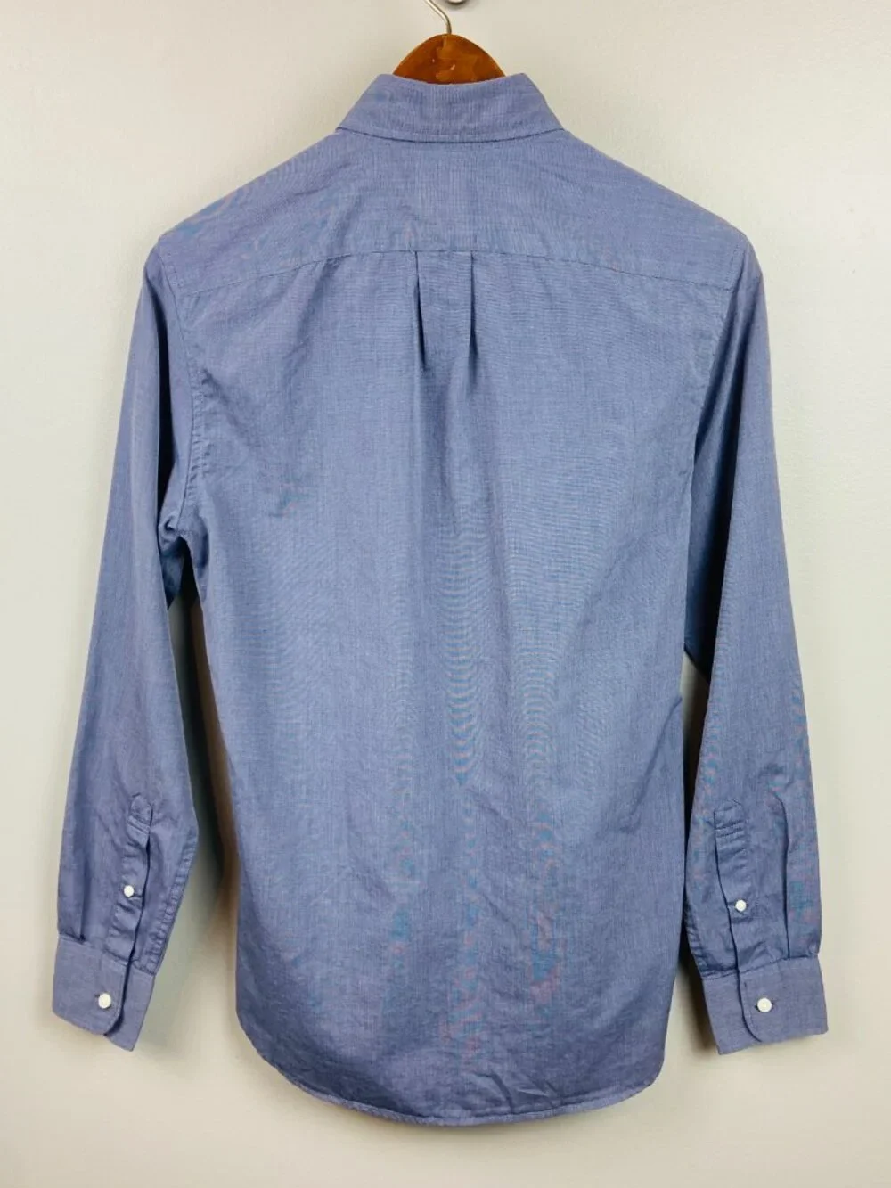 J Crew Secret Wash Mens Button Down Slim Fit Size XS 100's 2-Ply Yarn Classic